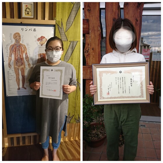 おめでとうございます☆講座修了の記念撮影。ご自分やご家族の健康の維持に取り入れたい方！