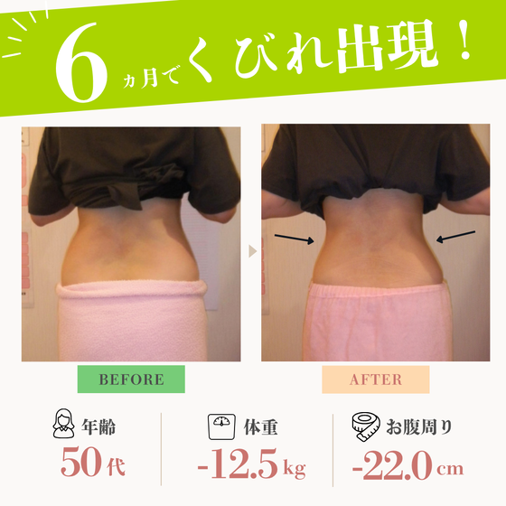＜50代女性＞50代からでも”昔のくびれ”を取り戻す♪